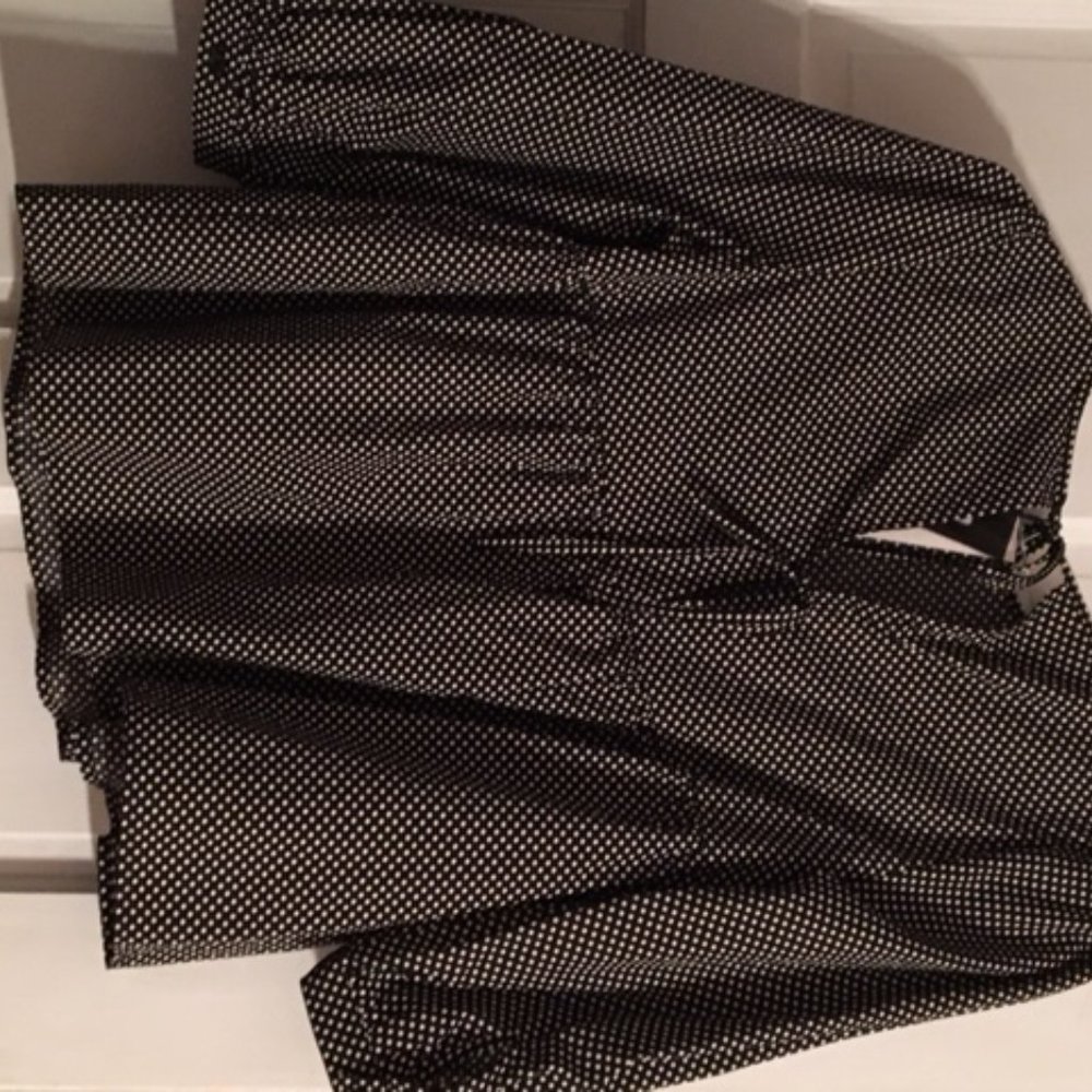 NWT Who What Wear Polkadot Size S Shirt, Tie Back - Picture 2 of 4